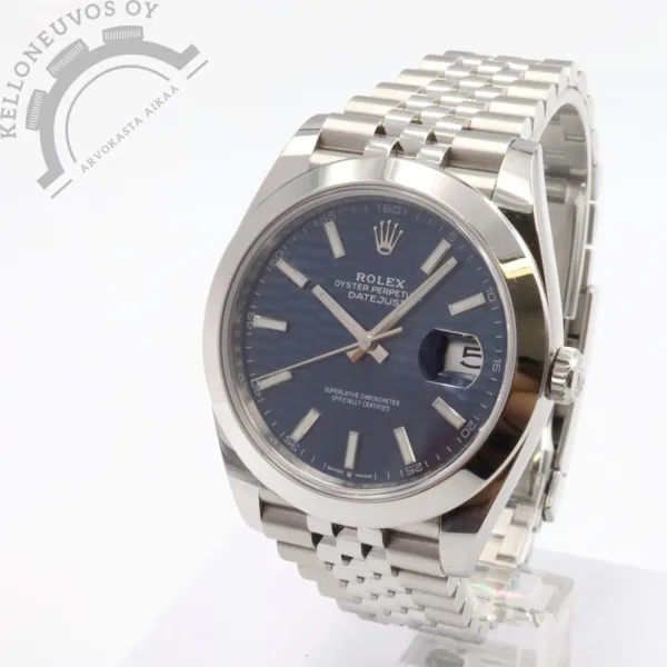 Rolex Datejust 41 Blue Motif (Oyster + Jubilee) - Image 2