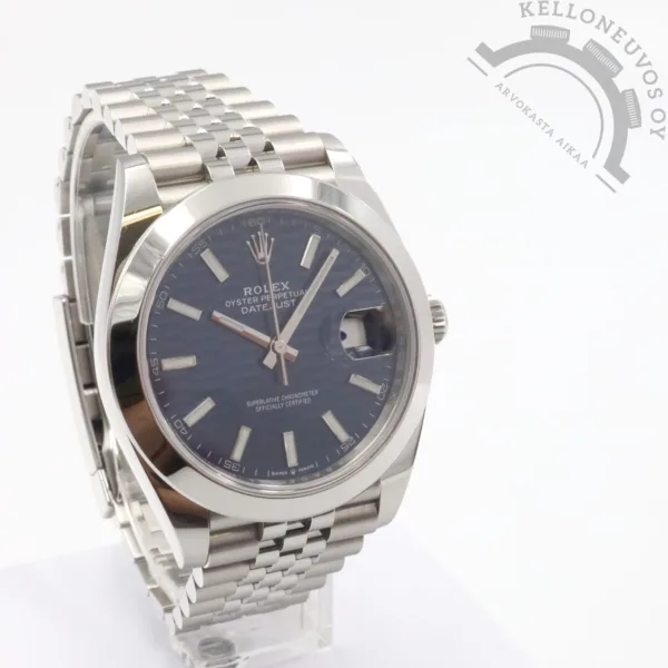Rolex Datejust 41 Blue Motif (Oyster + Jubilee) - Image 3