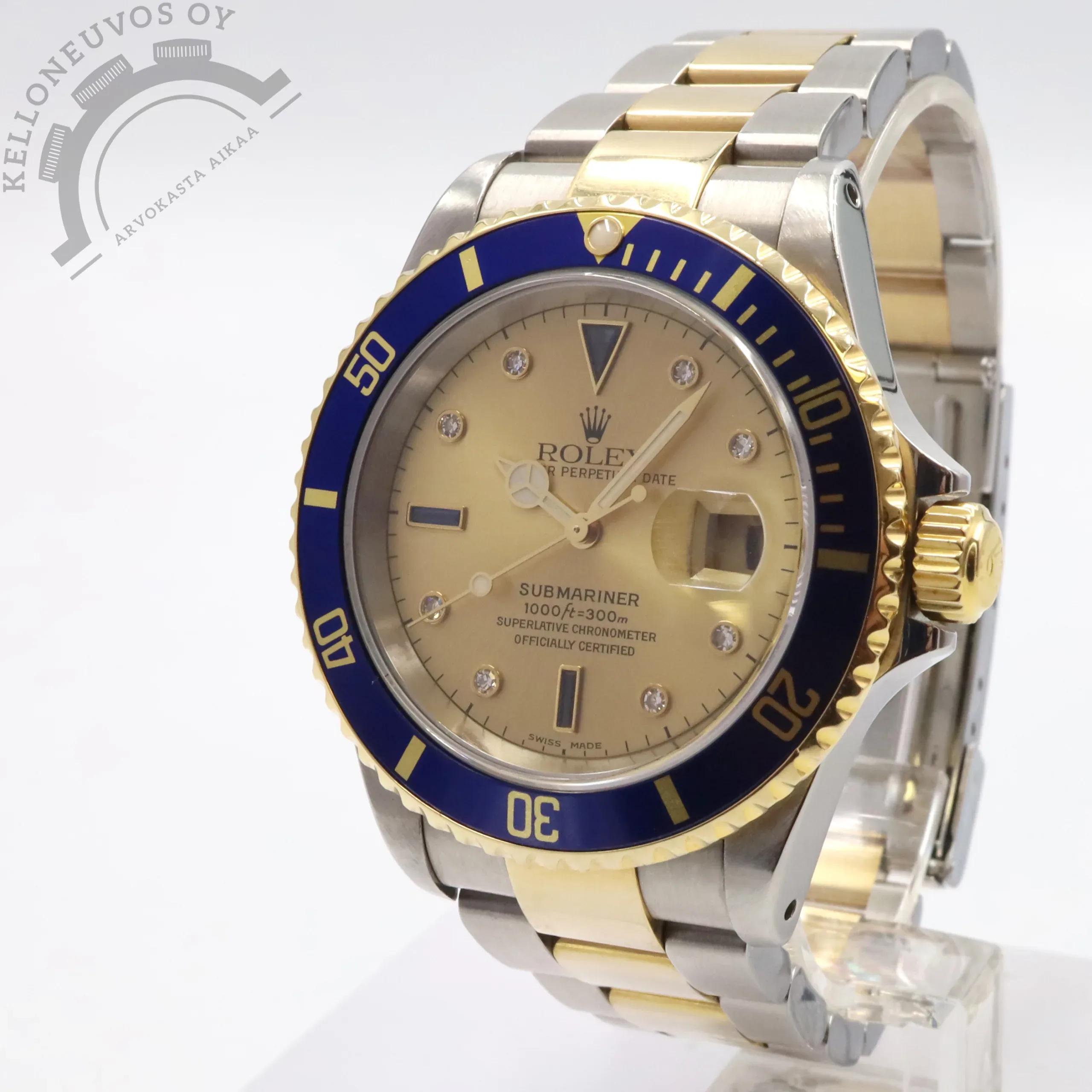 Rolex Submariner Date 16613 "Sultan" Champagne Serti - Image 2