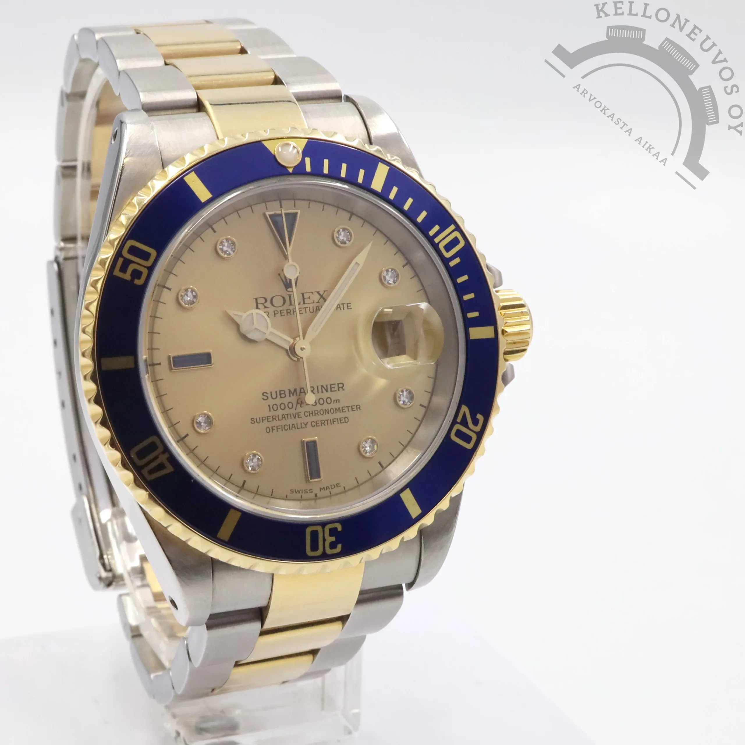 Rolex Submariner Date 16613 "Sultan" Champagne Serti - Image 3