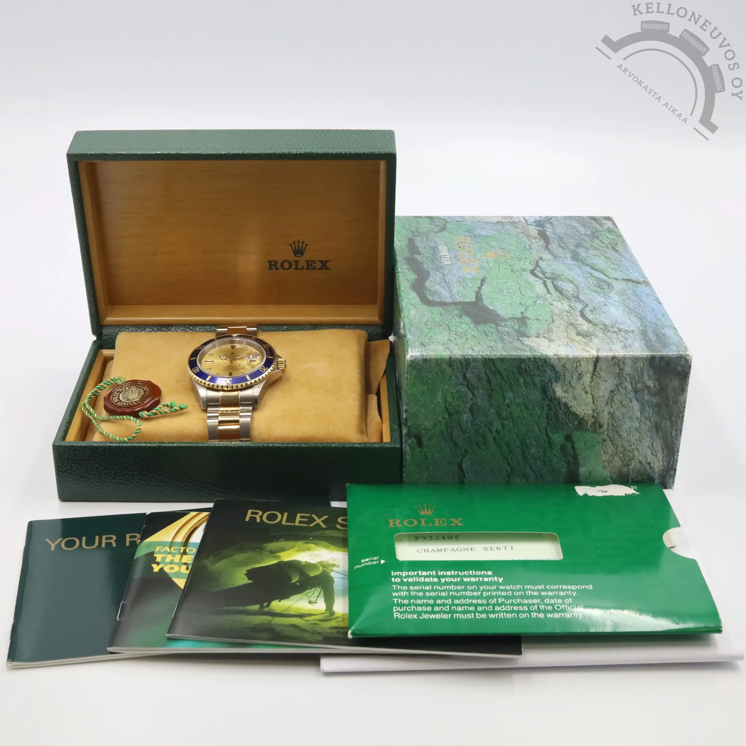 Rolex Submariner Date 16613 "Sultan" Champagne Serti - Image 7