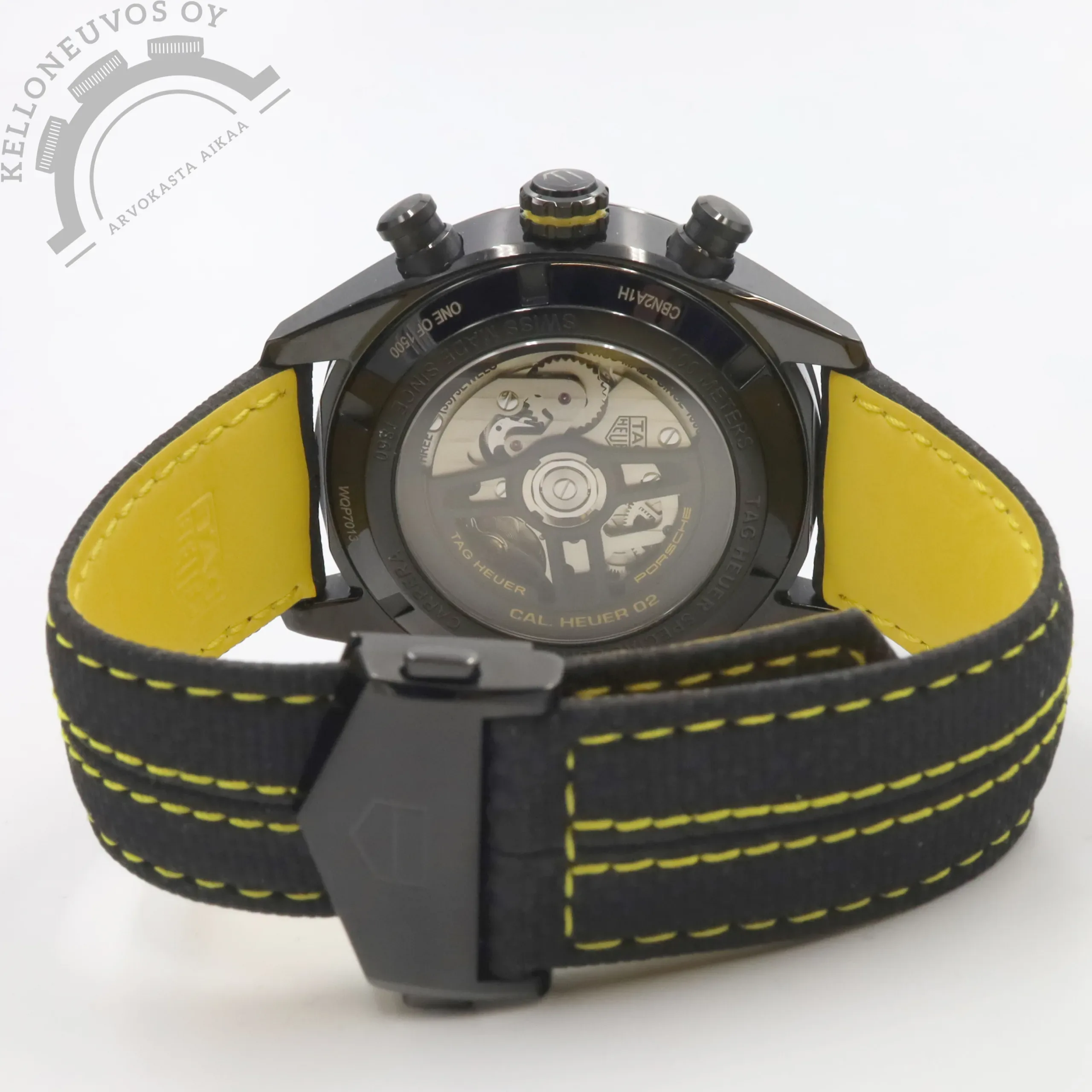 TAG Heuer Carrera Chronograph x Porsche Yellow Racing 44mm Limited Edition (käyttämätön) 4 TAG Heuer Carrera Chronograph x Porsche Yellow Racing 44mm Limited Edition (käyttämätön) - Image 4